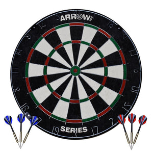Arrow180 Bristle Dartboard Set with Steel Tip Darts