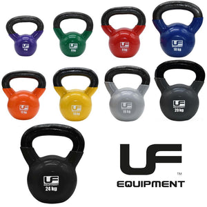 Cast-Iron Coloured Kettlebells: 4-24kg