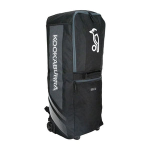 Kookaburra WD4000 Wheelie Duffle Cricket Bag – Hybrid Carry & Roll Design – Black/Grey