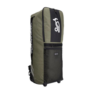 Kookaburra WD4000 Wheelie Duffle Cricket Bag – Hybrid Carry & Roll Design – Khaki/Black