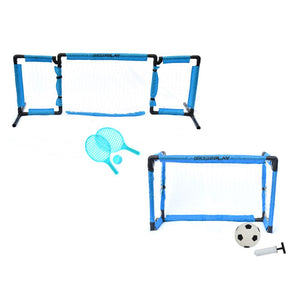 Precision 2-in-1 Football Goal + Tennis Net Combo Set