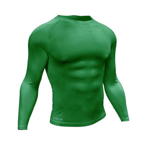 Precision Essential Compression & Thermal Baselayer Long Sleeve Shirt – Adult – Green