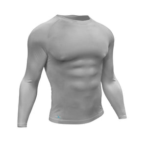Precision Essential Compression & Thermal Baselayer Long Sleeve Shirt – Adult – Grey