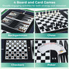 10-in-1 Multi Games Table with Interchangeable Playing Surfaces