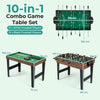 10-in-1 Multi Games Table with Interchangeable Playing Surfaces