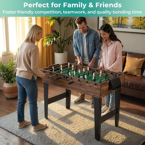 10-in-1 Multi Games Table with Interchangeable Playing Surfaces