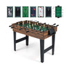 10-in-1 Multi Games Table with Interchangeable Playing Surfaces