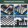 10-in-1 Multi Games Table with Stackable Playing Surfaces