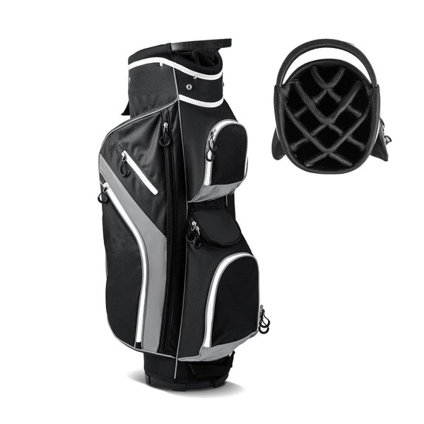 14-Way Golf Cart Bag with Cooler Pocket & Rain Hood