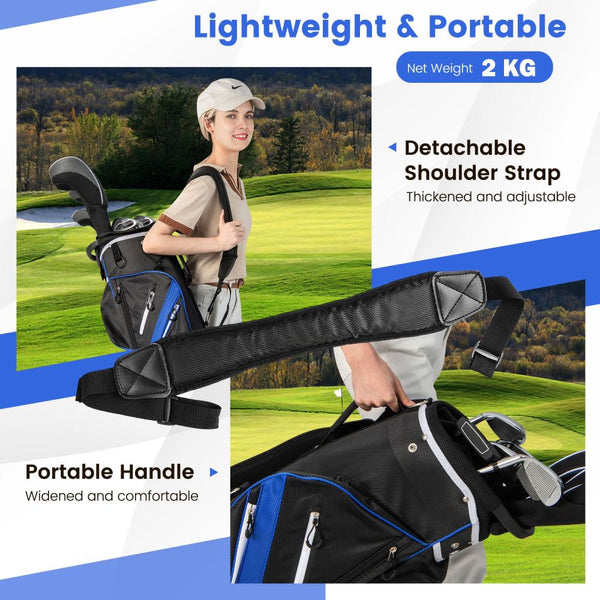 14-Way Golf Cart Bag with Cooler Pocket & Rain Hood