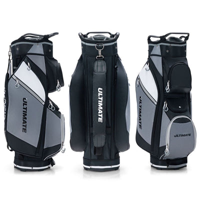 14-Way Golf Cart Bag with Full-Length Dividers & Cooler Pocket