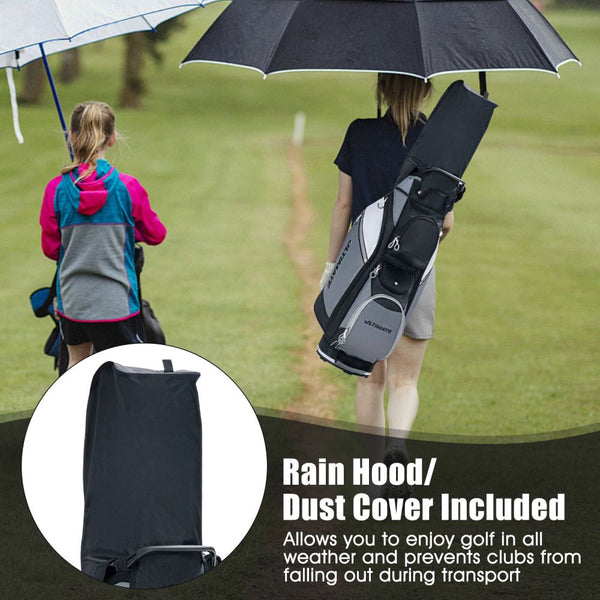 14-Way Golf Cart Bag with Full-Length Dividers & Cooler Pocket