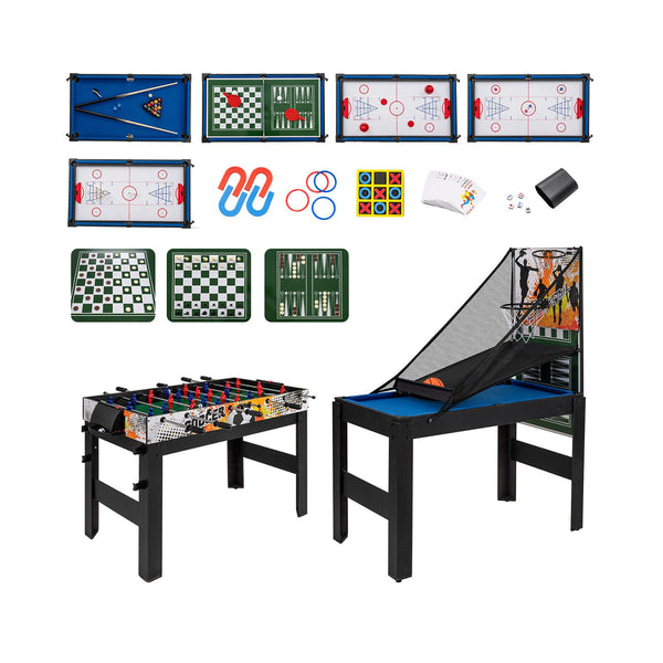 14-in-1 Multi Games Combo Table with Interchangeable Playing Surfaces
