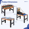 14-in-1 Multi Games Combo Table with Interchangeable Playing Surfaces