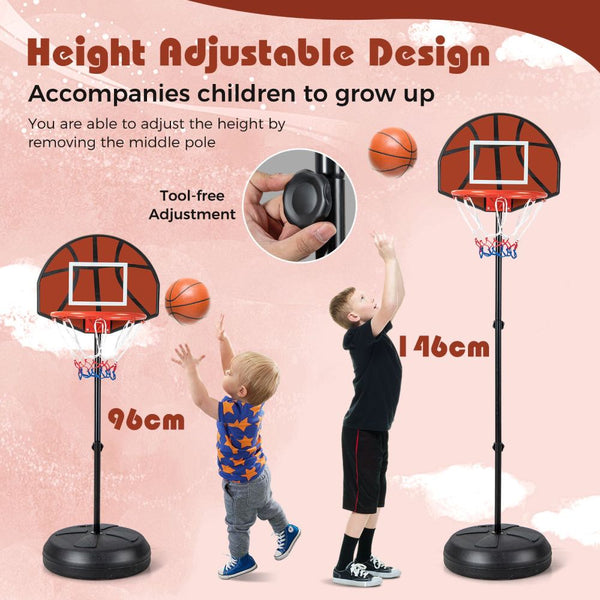 2-in-1 Kids Basketball Hoop & Magnetic Dart Board Set