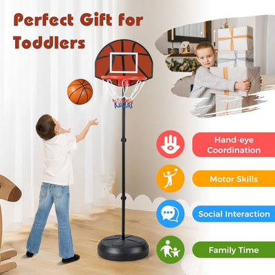 2-in-1 Kids Basketball Hoop & Magnetic Dart Board Set