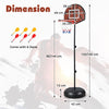 2-in-1 Kids Basketball Hoop & Magnetic Dart Board Set