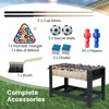 2-in-1 Swivel Games Table with Table Football & Billiards