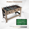 2-in-1 Swivel Games Table with Table Football & Pool
