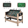 2-in-1 Swivel Games Table with Table Football & Pool