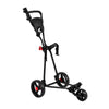 3-Wheel Folding Golf Push Cart with Adjustable Handle & Foot Brake