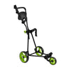 3-Wheel Folding Golf Push Cart with Adjustable Handle & Foot Brake