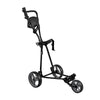 3-Wheel Folding Golf Push Cart with Adjustable Handle & Foot Brake