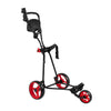 3-Wheel Folding Golf Push Cart with Adjustable Handle & Foot Brake