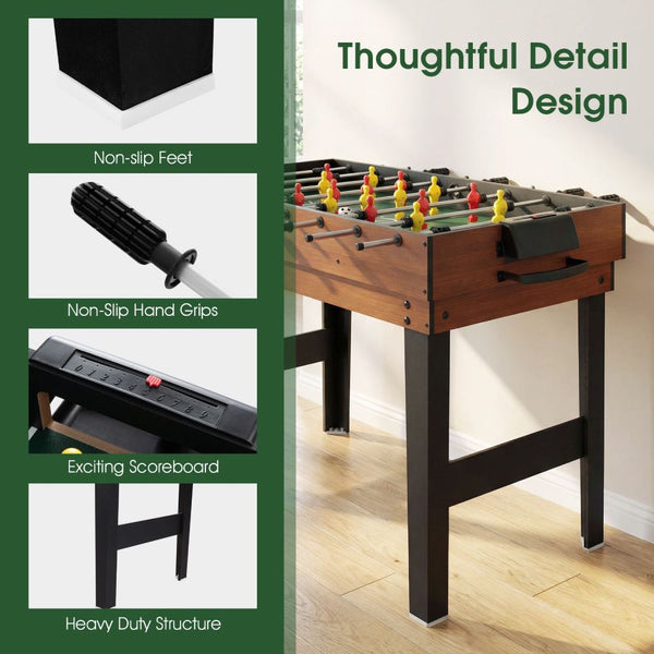 4-in-1 Multi Games Table with Interchangeable Playing Surfaces