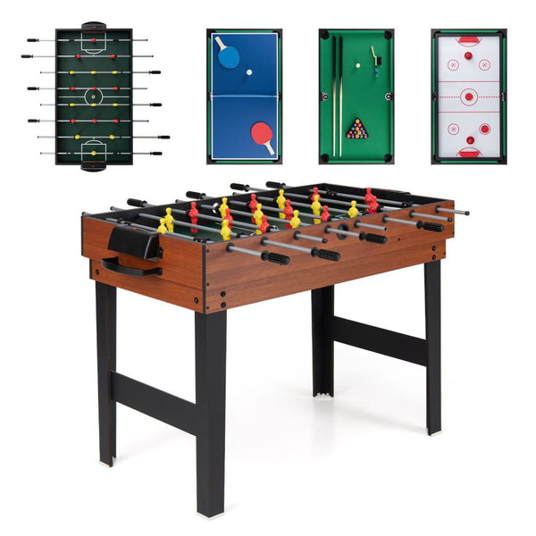 4-in-1 Multi Games Table with Interchangeable Playing Surfaces