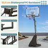 44-Inch Basketball Hoop with Rebound Plate & Crank Height Adjustment