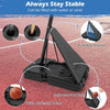 44-Inch Portable Basketball Hoop with Adjustable Height & Training Rebounder