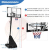 44-Inch Portable Basketball Hoop with Adjustable Height & Training Rebounder
