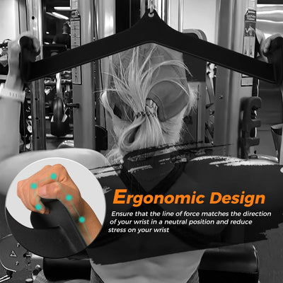 5-Piece LAT Pulldown Cable Attachment Set for Home & Commercial Gyms