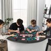 6-Player Foldable Round Poker & Blackjack Table Top