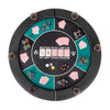6-Player Foldable Round Poker & Blackjack Table Top
