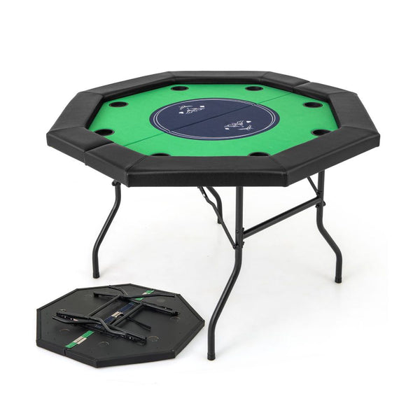 8-Player Folding Octagonal Poker Table