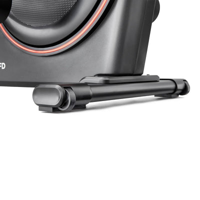 Bluetooth Cross Trainer with Front-Mounted Transport Wheels
