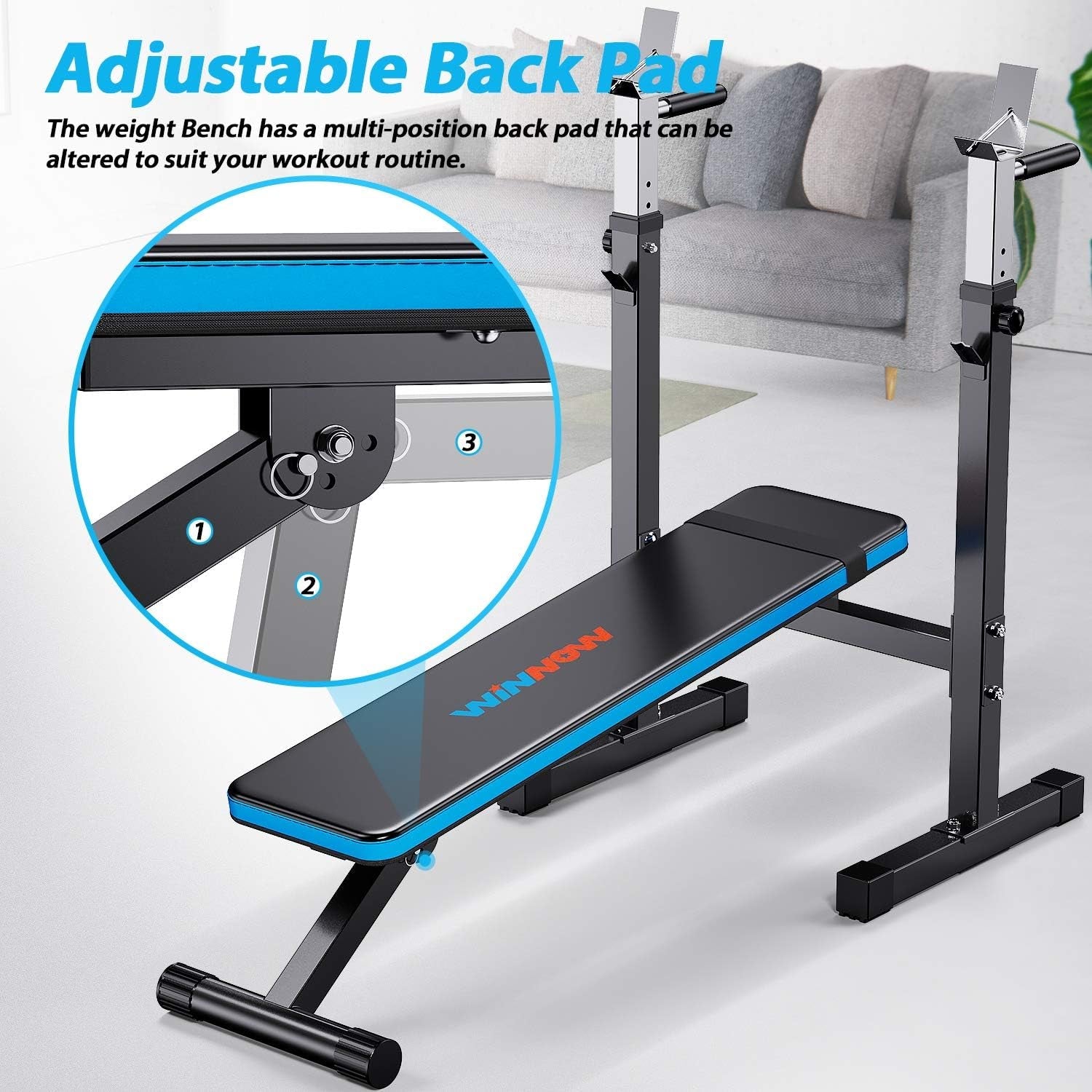 Adjustable Folding Weight Lifting Bench with Dip Station – SHOPIFIT