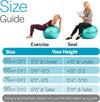 Anti-Burst Exercise Ball in 55cm, 65cm, 75cm and 85cm Dimensions