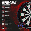 Arrow180 Bristle Dartboard Set with Steel Tip Darts