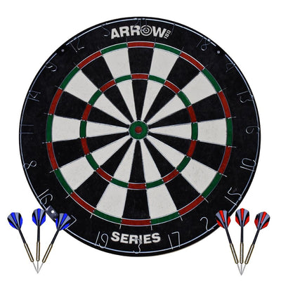 Arrow180 Bristle Dartboard Set with Steel Tip Darts