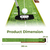 Automatic Ball Return Golf Putting Mat with Alignment Guide