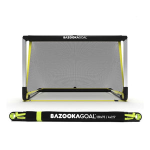 Bazooka Pop-Up Football Goal – Silver & Black (Aluminium)