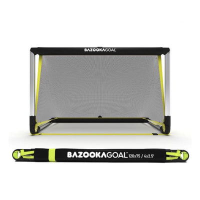 Bazooka Pop-Up Football Goal – Silver & Black (Aluminium)
