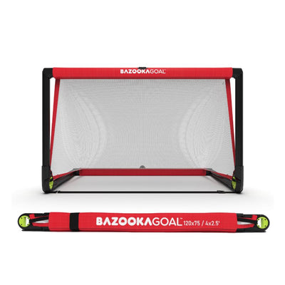 Bazooka Pop-Up Football Goal – Red / White (PVC)