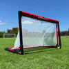 Bazooka Pop-Up Football Goal – Red / White (PVC)