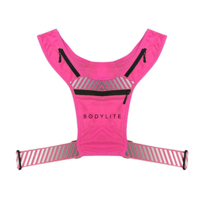 Bodylite Hi-Vis Reflective Phone Holder Vest - Pink