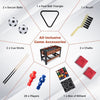 Dual Swivel 2-in-1 Games Table with Table Football & Billiards