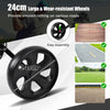 Foldable 2-Wheel Golf Push Cart with Scorecard Holder